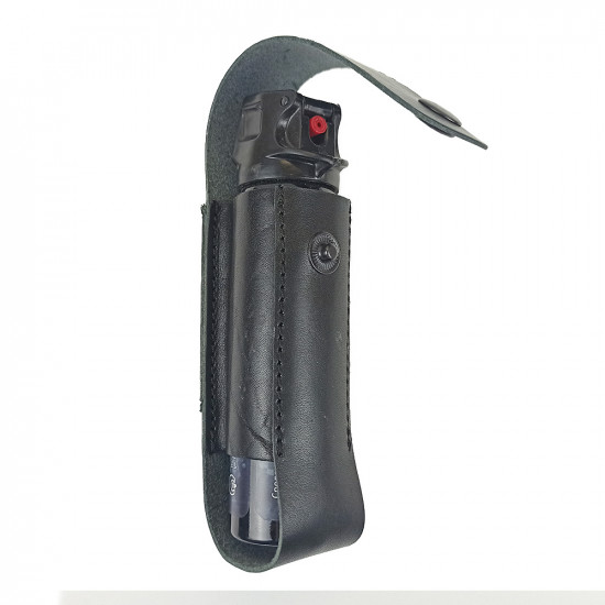 Чехол для аэрозольных баллончиков 100 мл со скобой черный