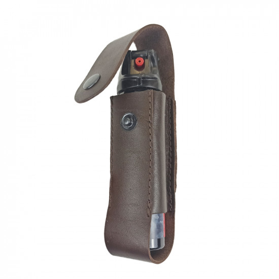 Чехол для аэрозольных баллончиков 100 мл со скобой цвет шоколад