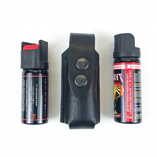 Чехол для аэрозольных баллончиков 65-75мл с двойной защелкой черный