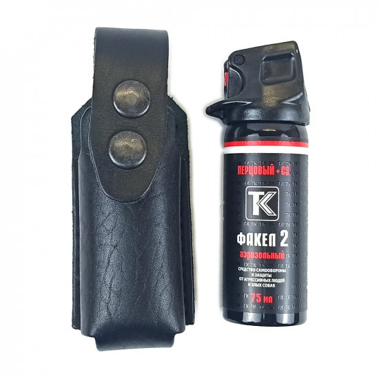 Чехол для аэрозольных баллончиков 65-75мл с двойной защелкой черный