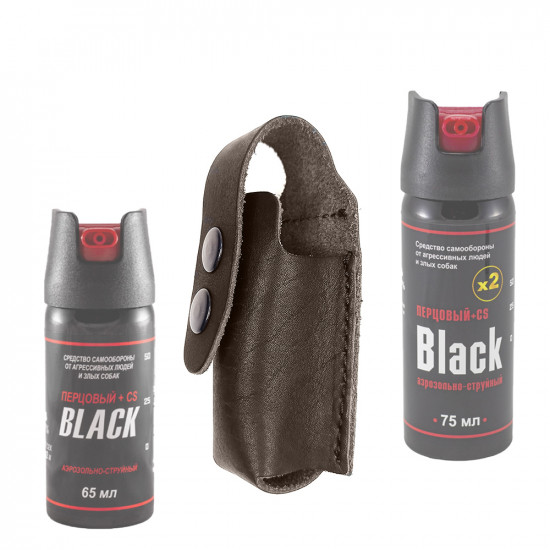 Чехол для аэрозольных баллончиков 65-75мл с двойной защелкой цвет шоколад