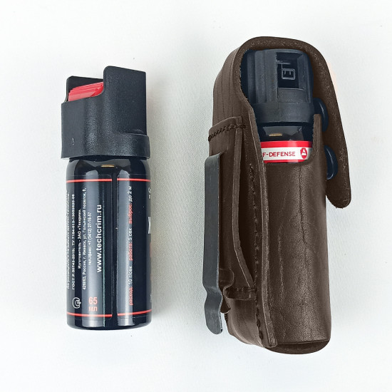 Чехол для аэрозольных баллончиков 65-75мл с двойной защелкой цвет шоколад