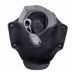 Чехол для наручников открытый кожаный черный