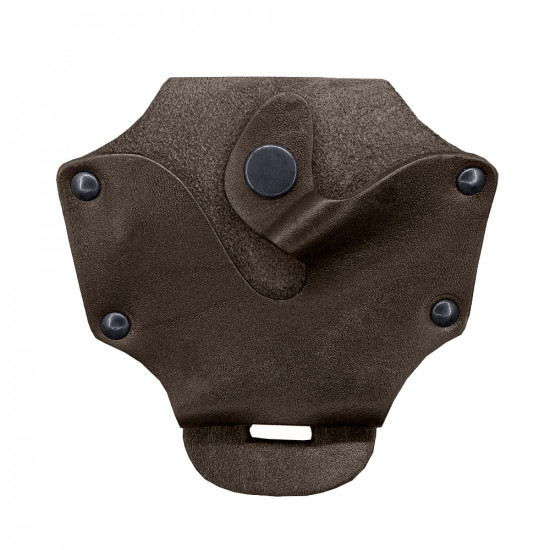 Чехол для наручников открытый кожаный цвет шоколад