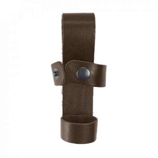 Подвес, держатель для резиновой дубинки на пояс кожаный цвет шоколад