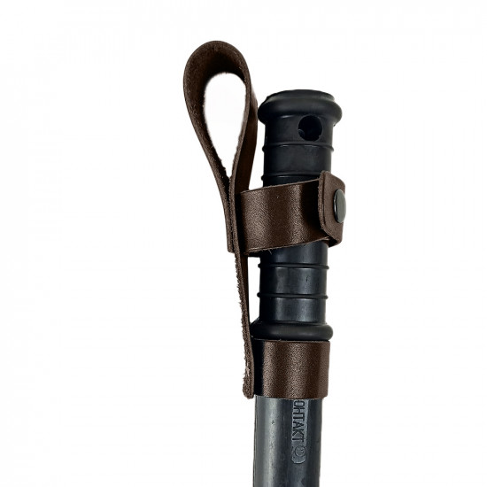 Подвес, держатель для резиновой дубинки на пояс кожаный цвет шоколад