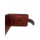 Кошелек кожаный миниатюрный вместительный цвет коньяк