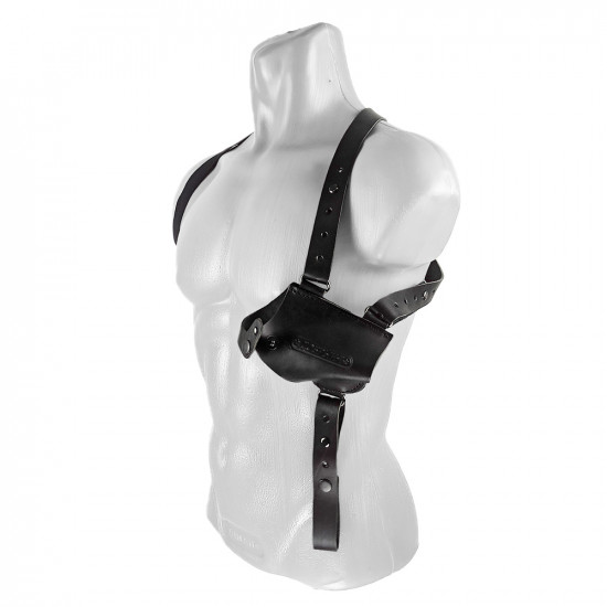 Кобура оперативная для Добрыня аэрозольного пистолета кожа цвет черный