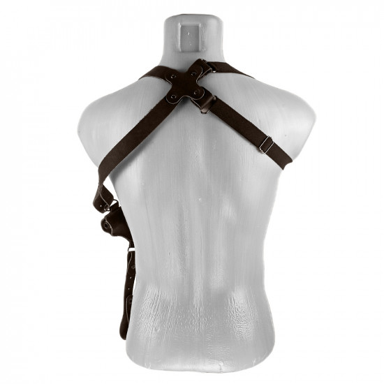 Кобура оперативная для ПМ пистолета Макарова кожа цвет шоколад