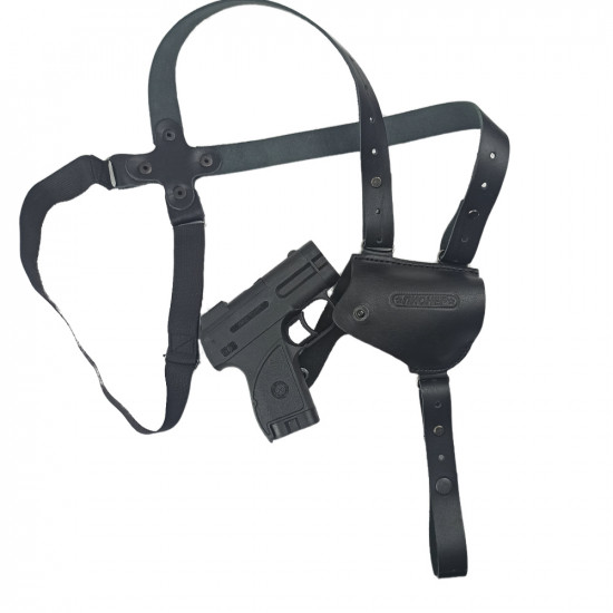 Кобура оперативная для Пионер аэрозольного пистолета кожа цвет черный