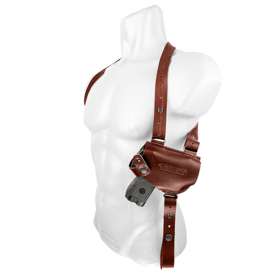 Кобура оперативная для Пионер аэрозольного пистолета кожа цвет коньяк