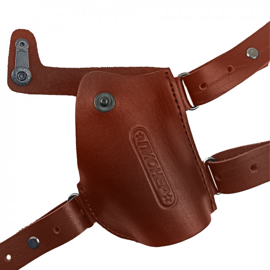 Кобура оперативная для Пионер аэрозольного пистолета кожа цвет коньяк