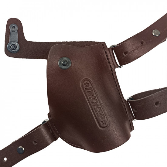 Кобура оперативная для Пионер аэрозольного пистолета кожа цвет шоколад