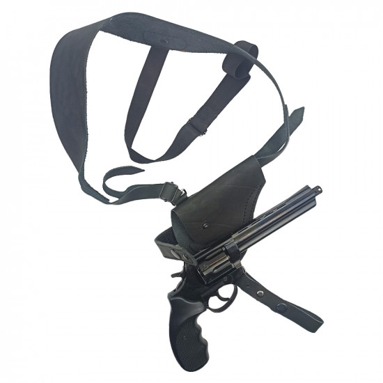 Кобура оперативная для револьвера кожа цвет черный