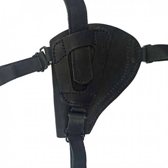 Кобура оперативная для револьвера кожа цвет черный