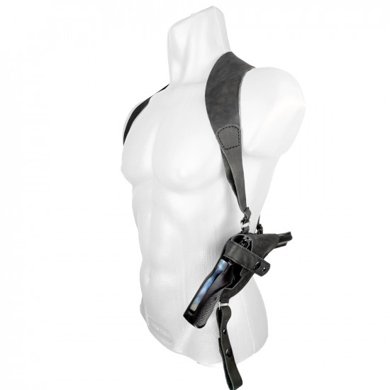 Кобура оперативная для револьвера кожа цвет черный