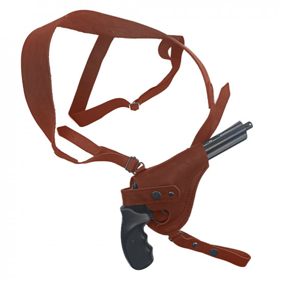 Кобура оперативная для револьвера кожа цвет коньяк