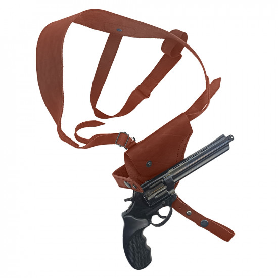 Кобура оперативная для револьвера кожа цвет коньяк