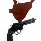 Кобура оперативная для револьвера кожа цвет коньяк