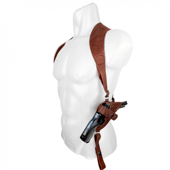 Кобура оперативная для револьвера кожа цвет коньяк