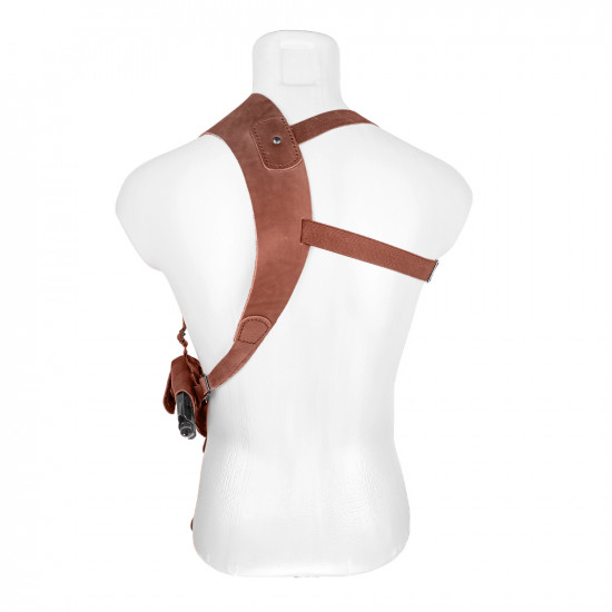 Кобура оперативная для револьвера кожа цвет коньяк