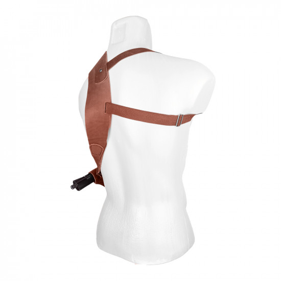 Кобура оперативная для револьвера кожа цвет коньяк