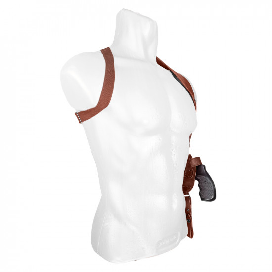 Кобура оперативная для револьвера кожа цвет коньяк