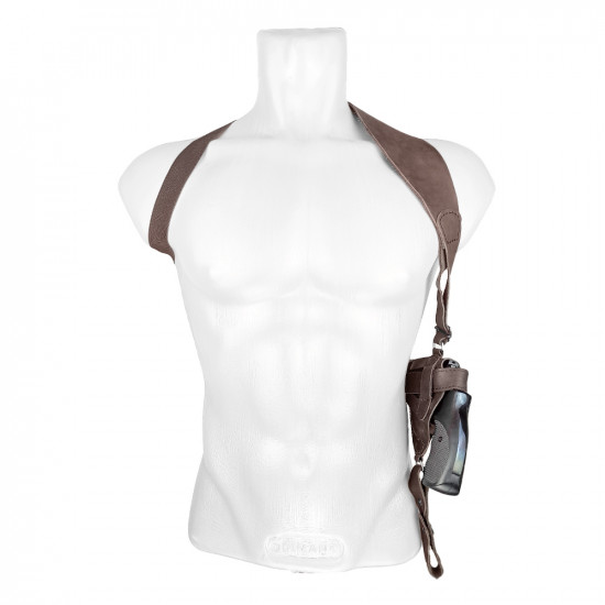 Кобура оперативная для револьвера кожа цвет шоколадный