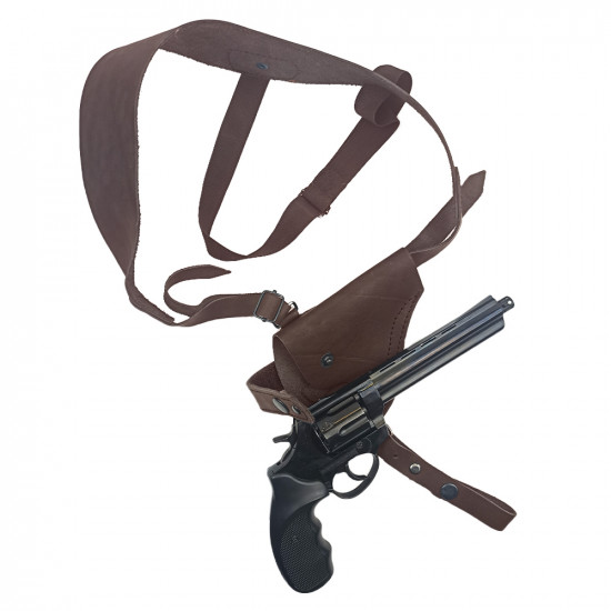 Кобура оперативная для револьвера кожа цвет шоколадный