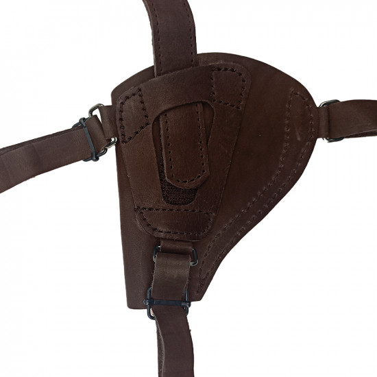 Кобура оперативная для револьвера кожа цвет шоколадный