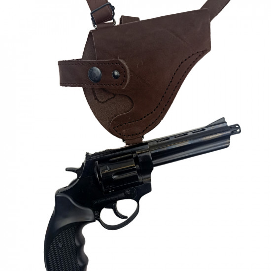Кобура оперативная для револьвера кожа цвет шоколадный