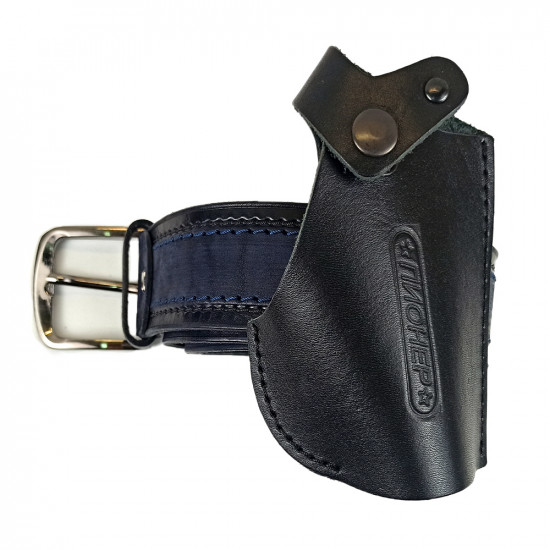 Кобура поясная со шлевкой для пистолета Пионер черная