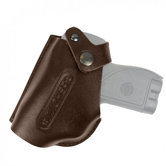 Кобура поясная со шлевкой для пистолета Пионер цвет шоколад под левую руку