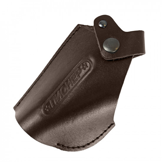 Кобура поясная со шлевкой для пистолета Пионер цвет шоколад под левую руку