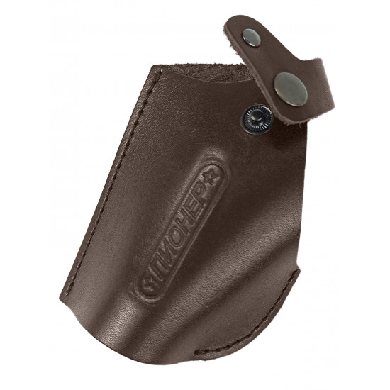 Кобура поясная со шлевкой для пистолета Пионер цвет шоколад под левую руку