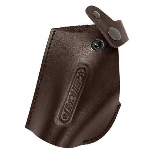 Кобура поясная со шлевкой для пистолета Пионер цвет шоколад под левую руку
