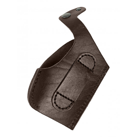 Кобура поясная со шлевкой для пистолета Пионер цвет шоколад под левую руку
