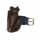 Кобура поясная со шлевкой для пистолета Пионер цвет шоколад под левую руку