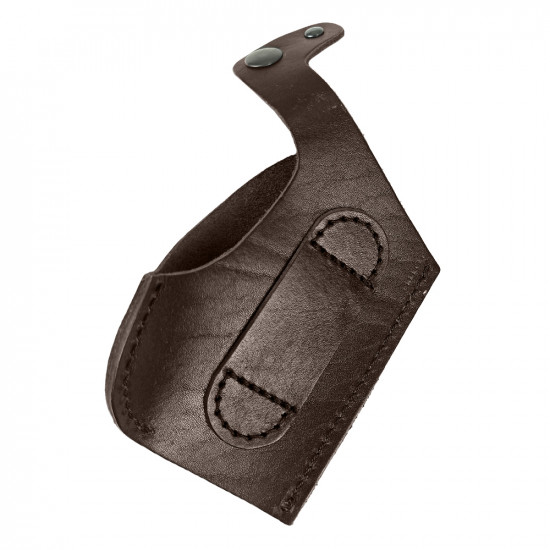 Кобура поясная со шлевкой для пистолета Пионер цвет шоколад под левую руку