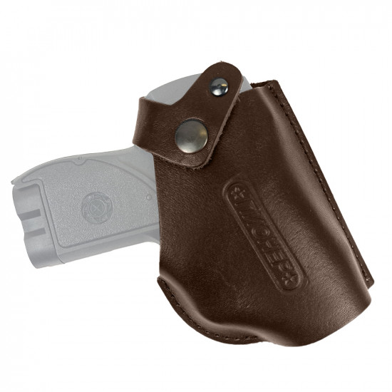 Кобура поясная со шлевкой для пистолета Пионер цвет шоколад