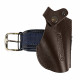 Кобура поясная со шлевкой для пистолета Пионер цвет шоколад