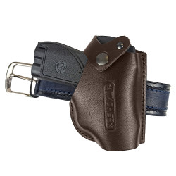 Кобура поясная со шлевкой для пистолета Пионер цвет шоколад