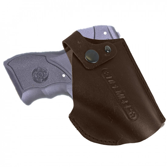 Кобура для пистолета Премьер поясная натуральная кожа цвет шоколад