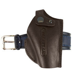 Кобура для пистолета Премьер поясная натуральная кожа цвет шоколад