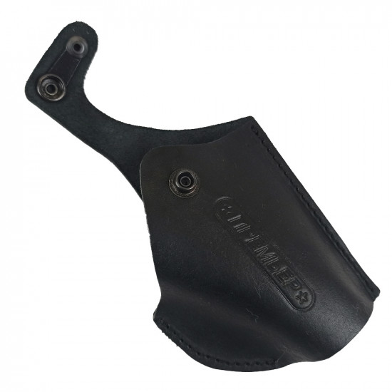 Кобура для пистолета Премьер поясная натуральная кожа, черная