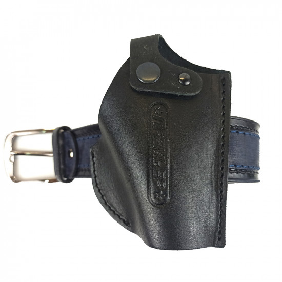 Кобура для пистолета Премьер поясная натуральная кожа, черная