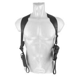 Кобура оперативная для ПМ пистолета Макарова с магазином кожа цвет черный