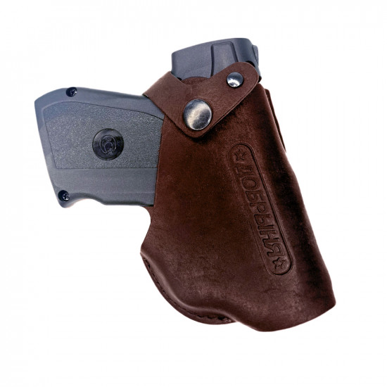 Кобура поясная со скобой для пистолета Добрыня, цвет коньяк