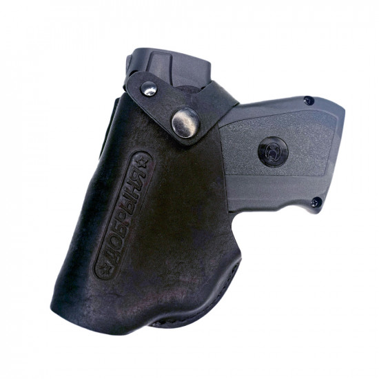 Кобура поясная со скобой для пистолета Добрыня, черная для левшей