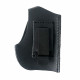 Кобура поясная со скобой для пистолета Добрыня, черная для левшей